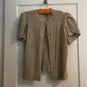 Miu Miu Tan Short Sleeve Sweater Size 40 (s/m)